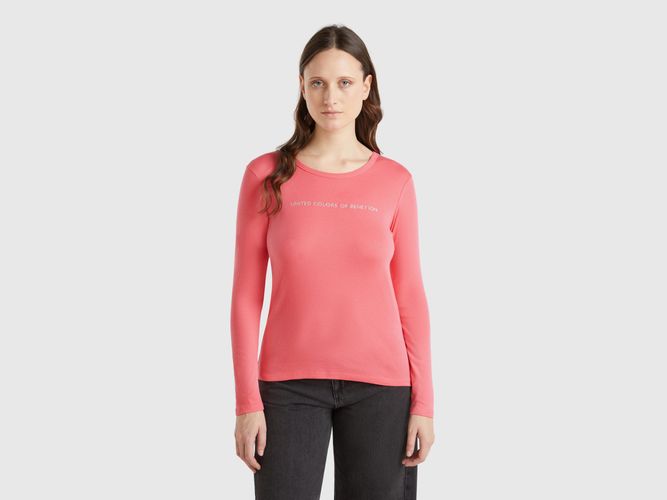 Benetton, T-shirt À Manches Longues 100 % Coton, taille L, - United Colors of Benetton - Modalova