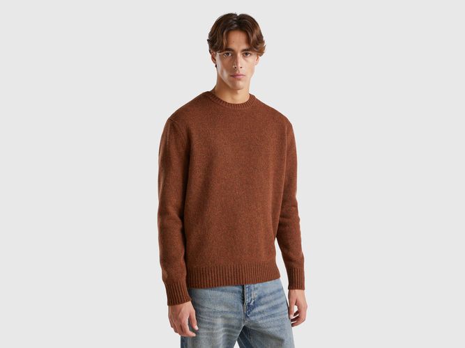 Benetton, Pull En Laine Shetland, taille XXL, Marron - United Colors of Benetton - Modalova