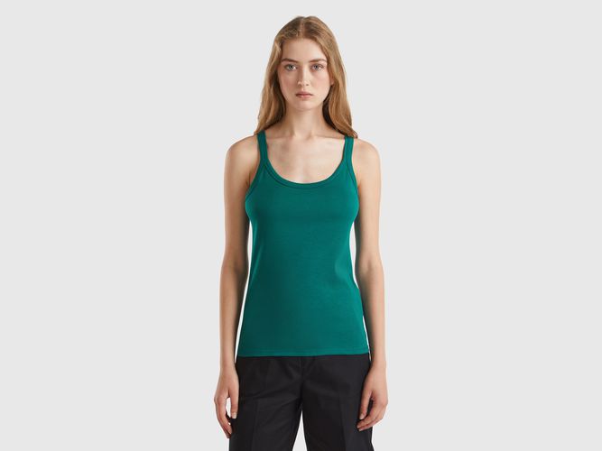 Benetton, Débardeur Vert Forêt En Pur Coton, taille L, Vert Foncé - United Colors of Benetton - Modalova