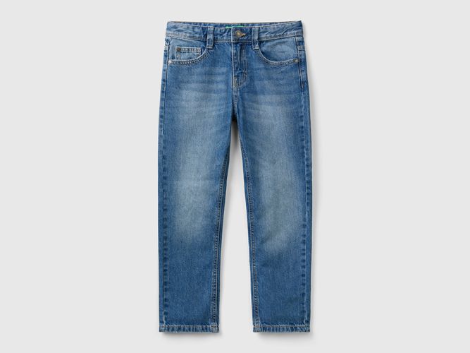 Benetton, Jeans Straight Leg, taglia S, Azzurro, Bambini - United Colors of Benetton - Modalova