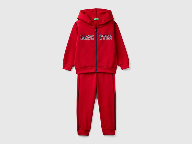 Benetton, Tuta In Felpa 100% Cotone, taglia 104, Rosso, Bambini - United Colors of Benetton - Modalova