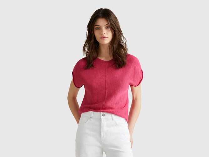 Benetton, Pull En Coton Et Lin, taille S, Fraise - United Colors of Benetton - Modalova