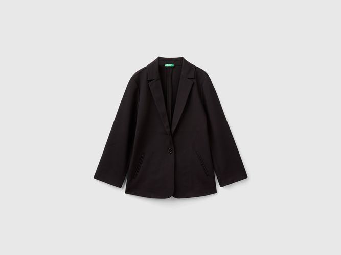 Benetton, Blazer Lungo Elegante, taglia L, Nero, Bambini - United Colors of Benetton - Modalova