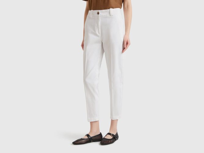 Benetton, Pantalon Coupe Slim, taille, Blanc - United Colors of Benetton - Modalova