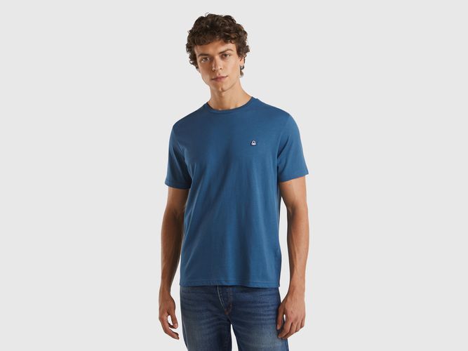 Benetton, T-shirt Basique 100 % Coton Bio, taille L, Bleu Horizon - United Colors of Benetton - Modalova