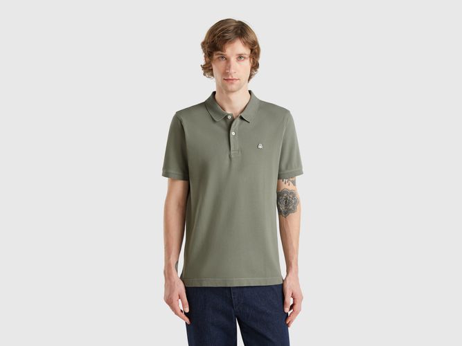 Benetton, Polo Ajusté Vert Sauge, taille XXL, Vert Clair - United Colors of Benetton - Modalova