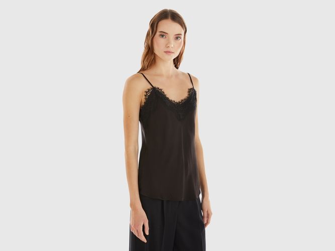 Benetton, Haut Avec Dentelle, taille XXS, Noir - United Colors of Benetton - Modalova
