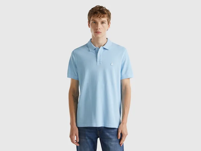 Benetton, Polo Regular Turquoise, taille XXL, Bleu Clair - United Colors of Benetton - Modalova