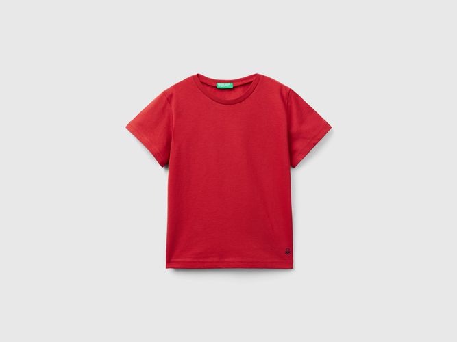 Benetton, T-shirt In Cotone Biologico, taglia 104, Rosso Mattone, Bambini - United Colors of Benetton - Modalova