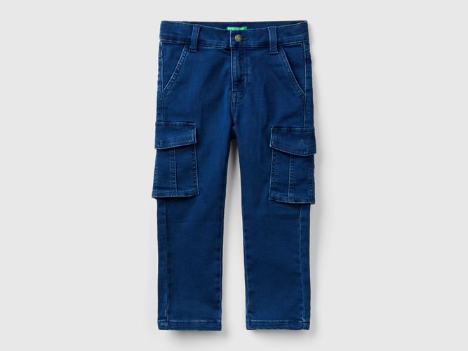 Benetton, Jeans Slim Fit Con Tasconi, taglia 82, Blu, Bambini - United Colors of Benetton - Modalova