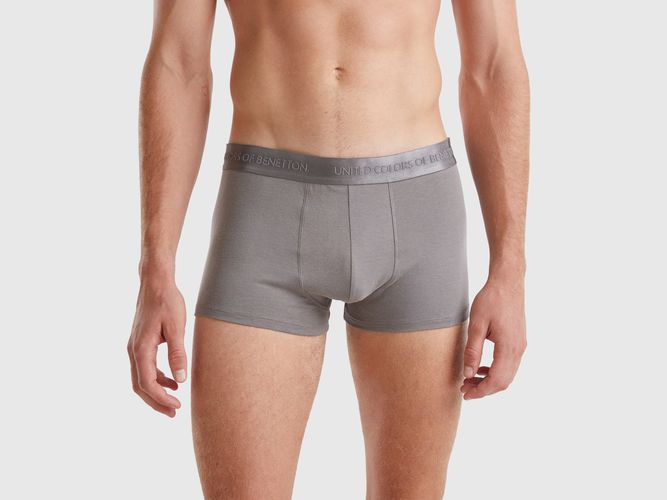 Benetton, Boxer En Mélange De Lyocell, taille L, Gris - United Colors of Benetton - Modalova