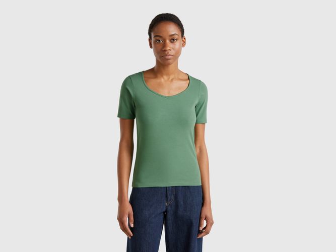 Benetton, T-shirt Coupe Slim, taille L, Vert - United Colors of Benetton - Modalova