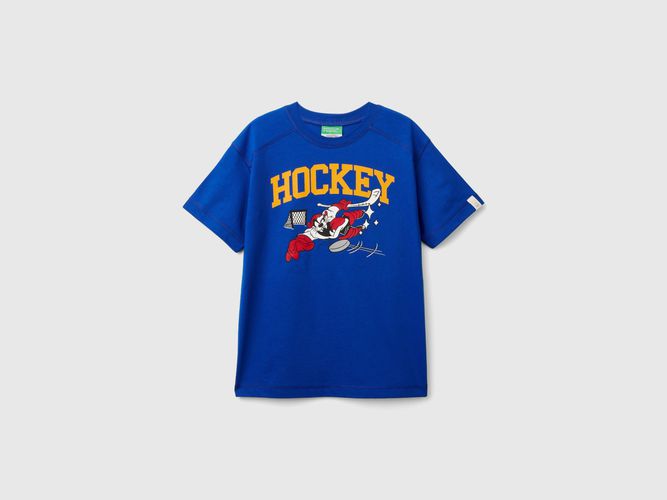 Benetton, T-shirt Manica Corta ©looney Tunes, taglia 3XL, Bluette, Bambini - United Colors of Benetton - Modalova