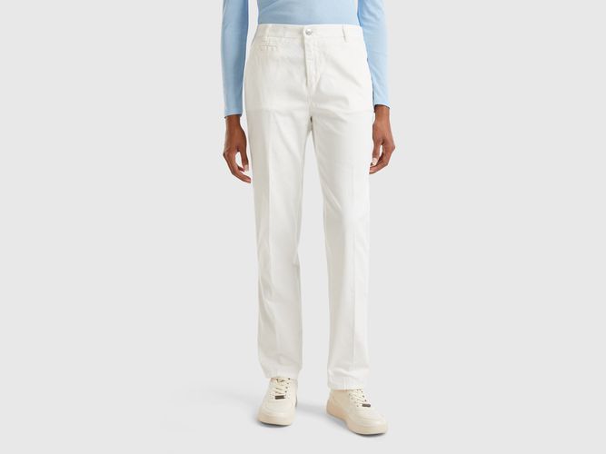 Benetton, Chino Slim Crème En Coton, taille, Crème - United Colors of Benetton - Modalova