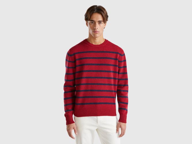 Benetton, Pull En Pure Laine Shetland, taille XXL, Rouge - United Colors of Benetton - Modalova