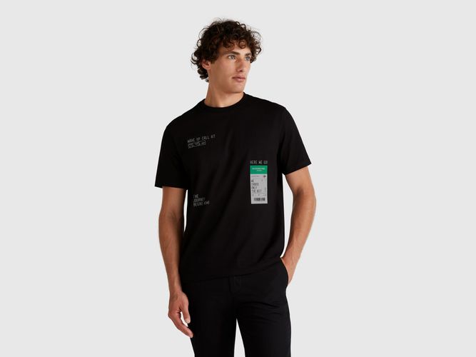 Benetton, T-shirt Noir Avec Graphismes, taille XXL, Noir - United Colors of Benetton - Modalova