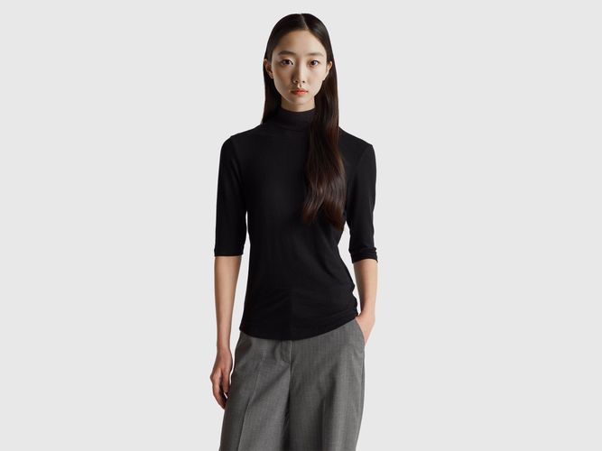 Benetton, T-shirt Slim Fit, Taille: XL, Noir - United Colors of Benetton - Modalova