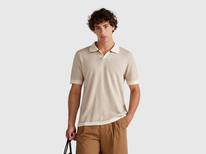 Benetton, Polo Chiné En Pur Coton, taille XXL, - United Colors of Benetton - Modalova