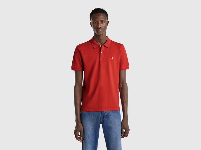 Benetton, Polo Ajusté Rouge Foncé, taille XXL, Rouge Brique - United Colors of Benetton - Modalova