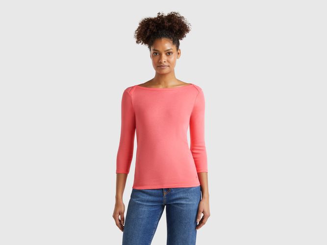 Benetton, T-shirt 100 % Coton À Encolure Bateau, taille L, - United Colors of Benetton - Modalova