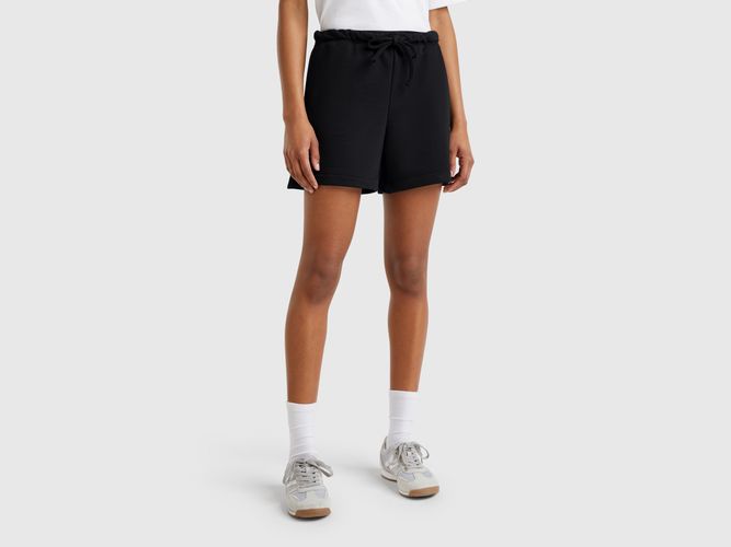 Benetton, Short Avec Élastique Logotypé, taille M, Noir - United Colors of Benetton - Modalova