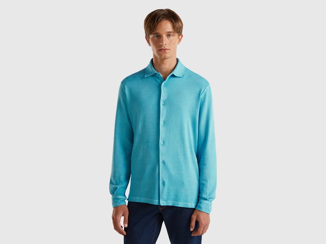 Benetton, Chemise En Pur Coton, taille S, Bleu Clair - United Colors of Benetton - Modalova