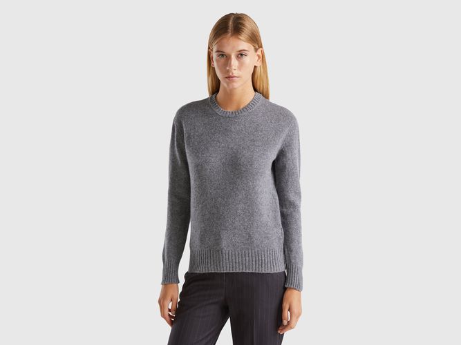 Benetton, Pull En Pure Laine Shetland, taille L, Gris Foncé - United Colors of Benetton - Modalova