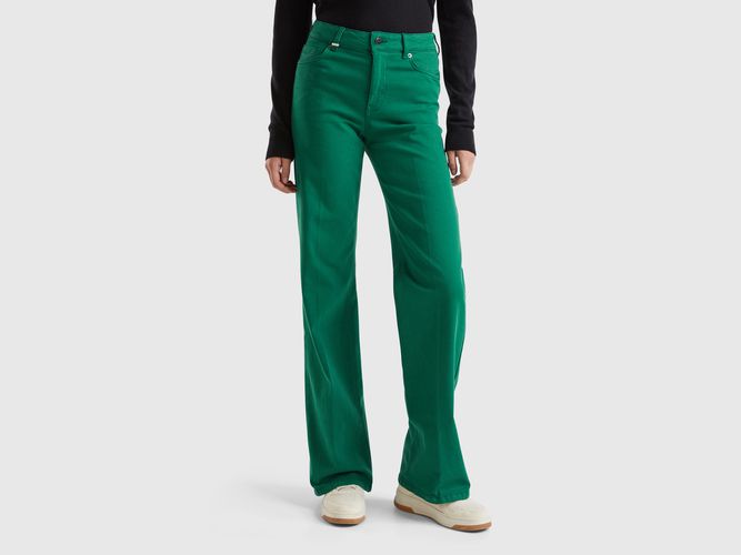 Benetton, Jeans Évasé Stretch, taille 25, Vert Foncé - United Colors of Benetton - Modalova