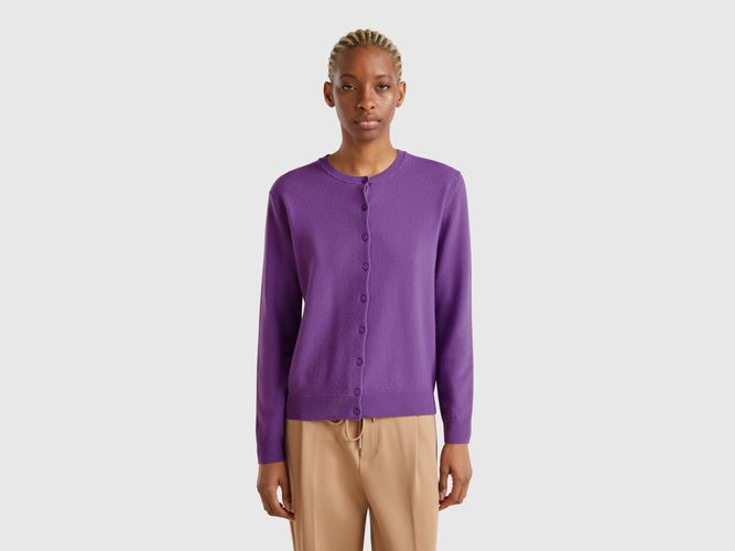 Benetton, Gilet À Col Rond En Pure Laine Mérinos, taille XS, - United Colors of Benetton - Modalova