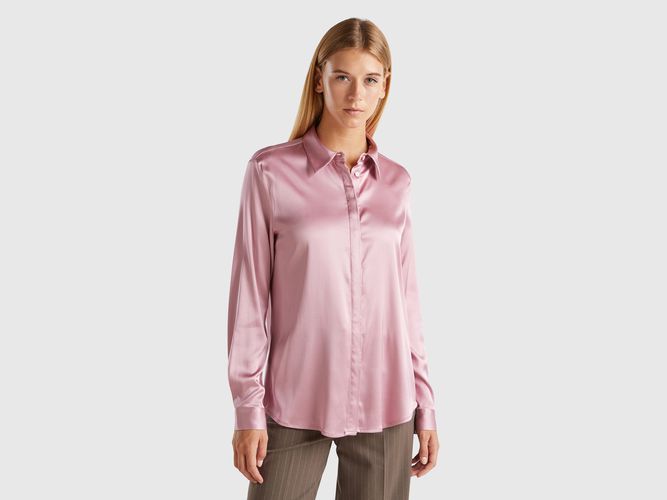 Benetton, Chemise En Satin, taille M, - United Colors of Benetton - Modalova