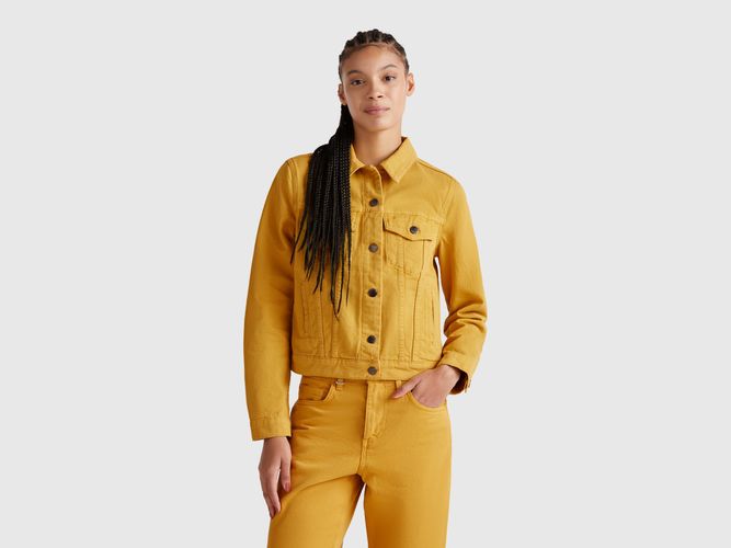 Benetton, Veste En Jean Cavalier, taille L, Moutarde - United Colors of Benetton - Modalova