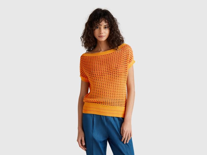 Benetton, Pull Au Crochet, taille L, Jaune - United Colors of Benetton - Modalova