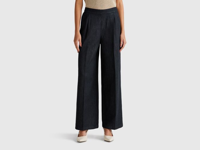 Benetton, Jean Avec Taille Élastique, taille M, Noir - United Colors of Benetton - Modalova
