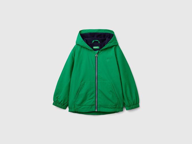 Benetton, Giubbino Con Cappuccio Oversize, taglia 116, Verde, Bambini - United Colors of Benetton - Modalova