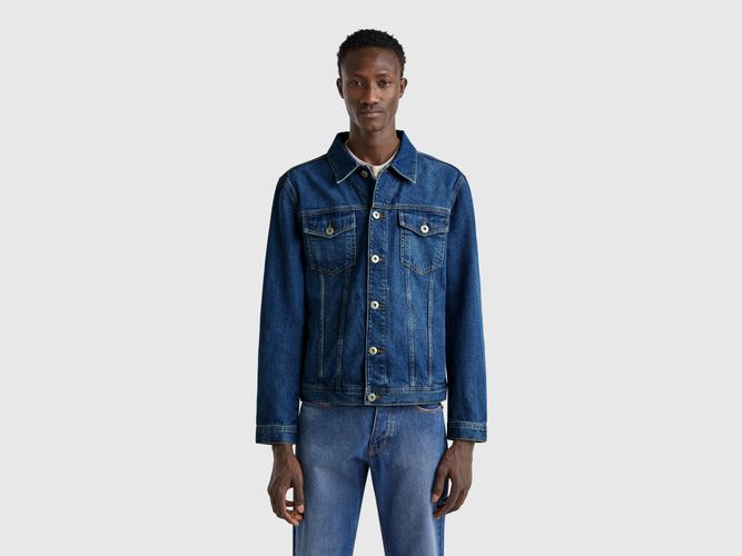Benetton, Veste En Jean Coupe Classique, taille M, Bleu - United Colors of Benetton - Modalova