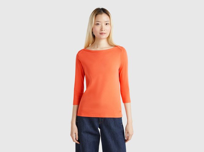 Benetton, T-shirt 100 % Coton À Encolure Bateau, taille L - United Colors of Benetton - Modalova