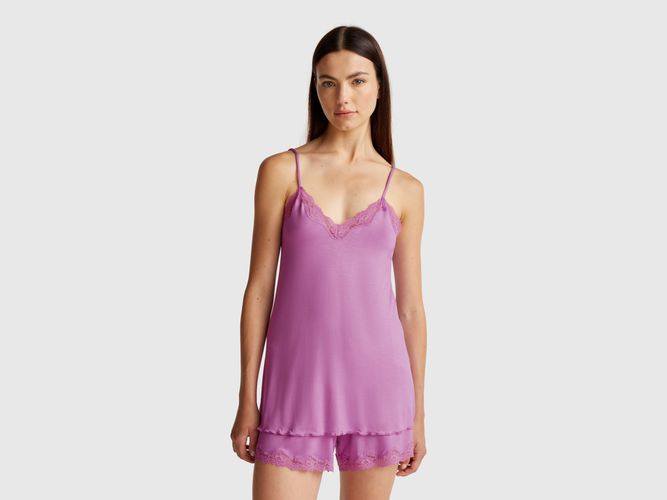Benetton, Caraco Avec Bordure En Dentelle, taille M, - United Colors of Benetton - Modalova