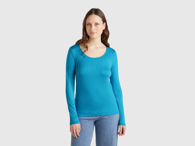 Benetton, T-shirt Coupe Slim En Viscose Stretch, taille L, - United Colors of Benetton - Modalova