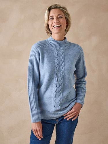Pull col montant en jersey envers - Daxon - Modalova