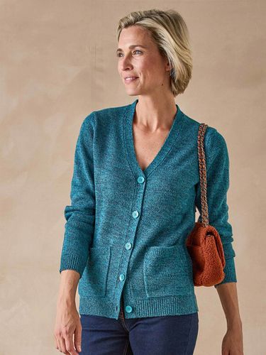 Gilet classique en maille chinée - Daxon - Modalova