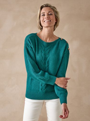 Pull encolure bateau en jersey envers - Daxon - Modalova
