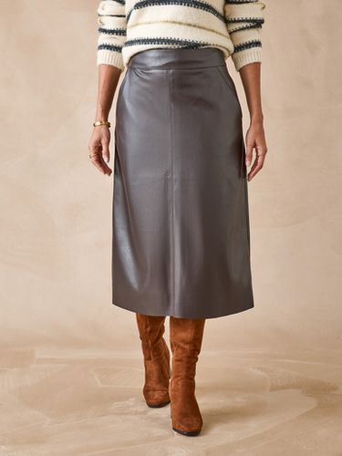 Jupe imitation cuir - Daxon - Modalova