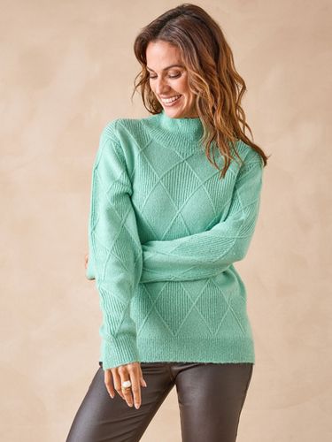 Pull géométrique col montant - Daxon - Modalova