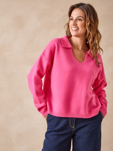 Pull col polo en pure laine - Daxon - Modalova