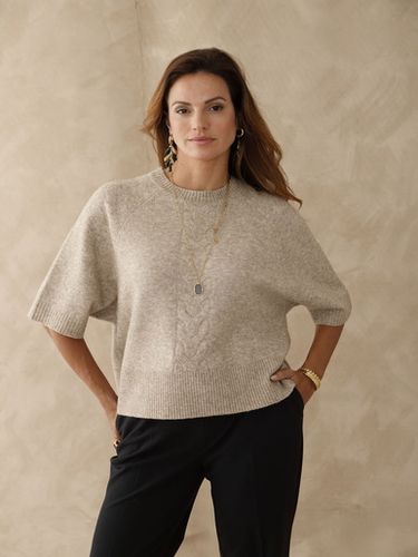 Pull manches courtes avec laine - Daxon - Modalova