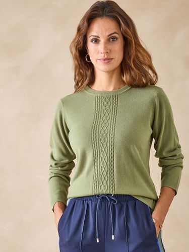 Pull jeux de mailles et torsades - Daxon - Modalova