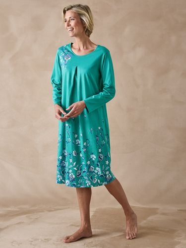 Chemise de nuit manches longues coton - Daxon - Modalova