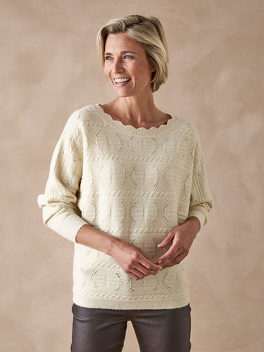 Pull point fantaisie avec laine - Daxon - Modalova