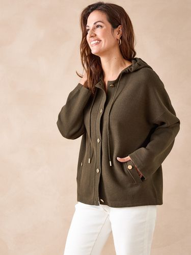 Gilet à capuche en maille milano - Daxon - Modalova