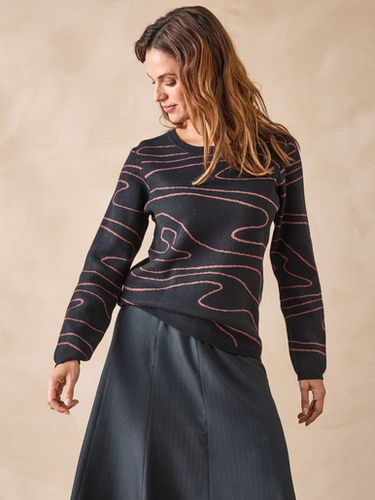 Pull jacquard col rond - Daxon - Modalova
